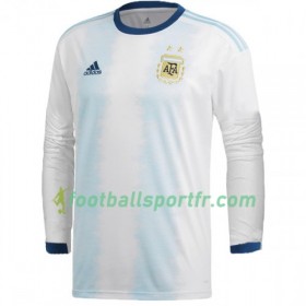 Tenue Argentine Domicile Copa América 2019 Maillot de Foot ML